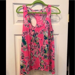 Pink Parquet Lilly Pulitzer Large Tank
